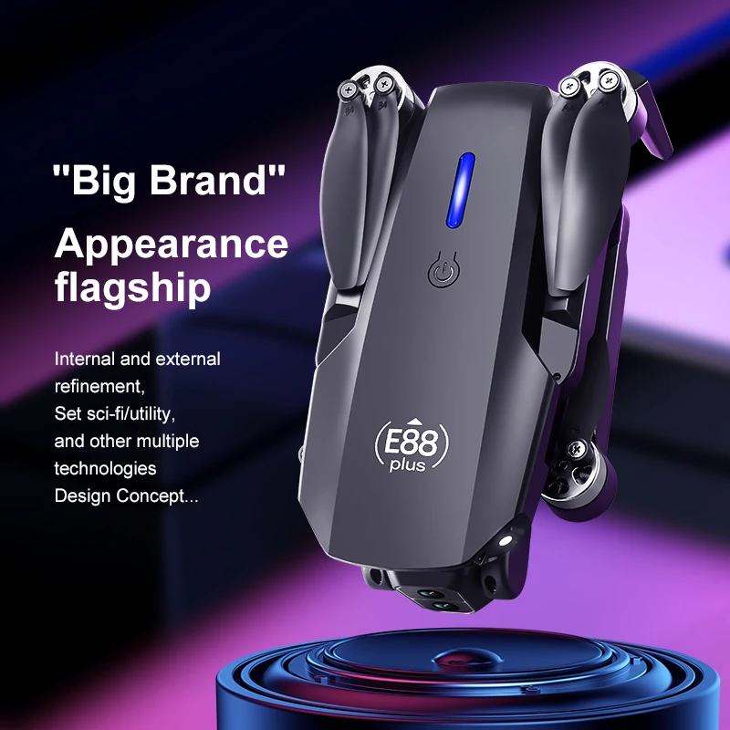 طائرة بدون طيار E88 Plus Quadc - مراجعة Drone Camera Hd وسعره