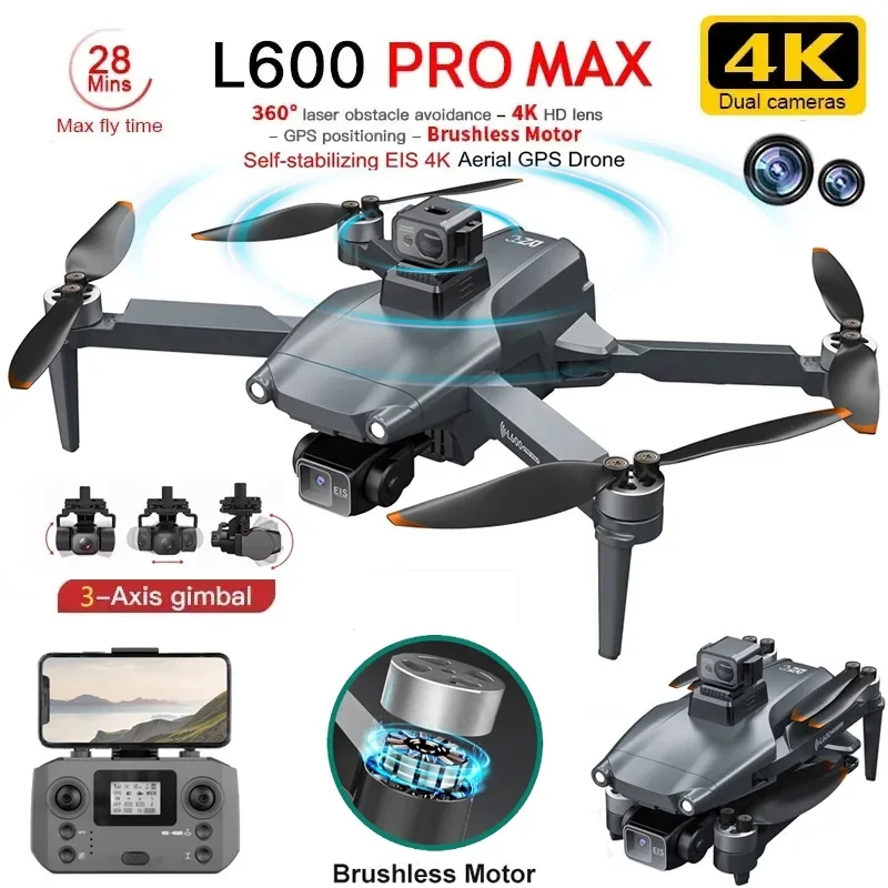 L600 PRO MAX GPS الطائرة بدون  - مراجعة Drone Camera Wide Angle وسعره